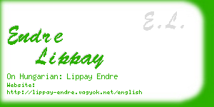 endre lippay business card